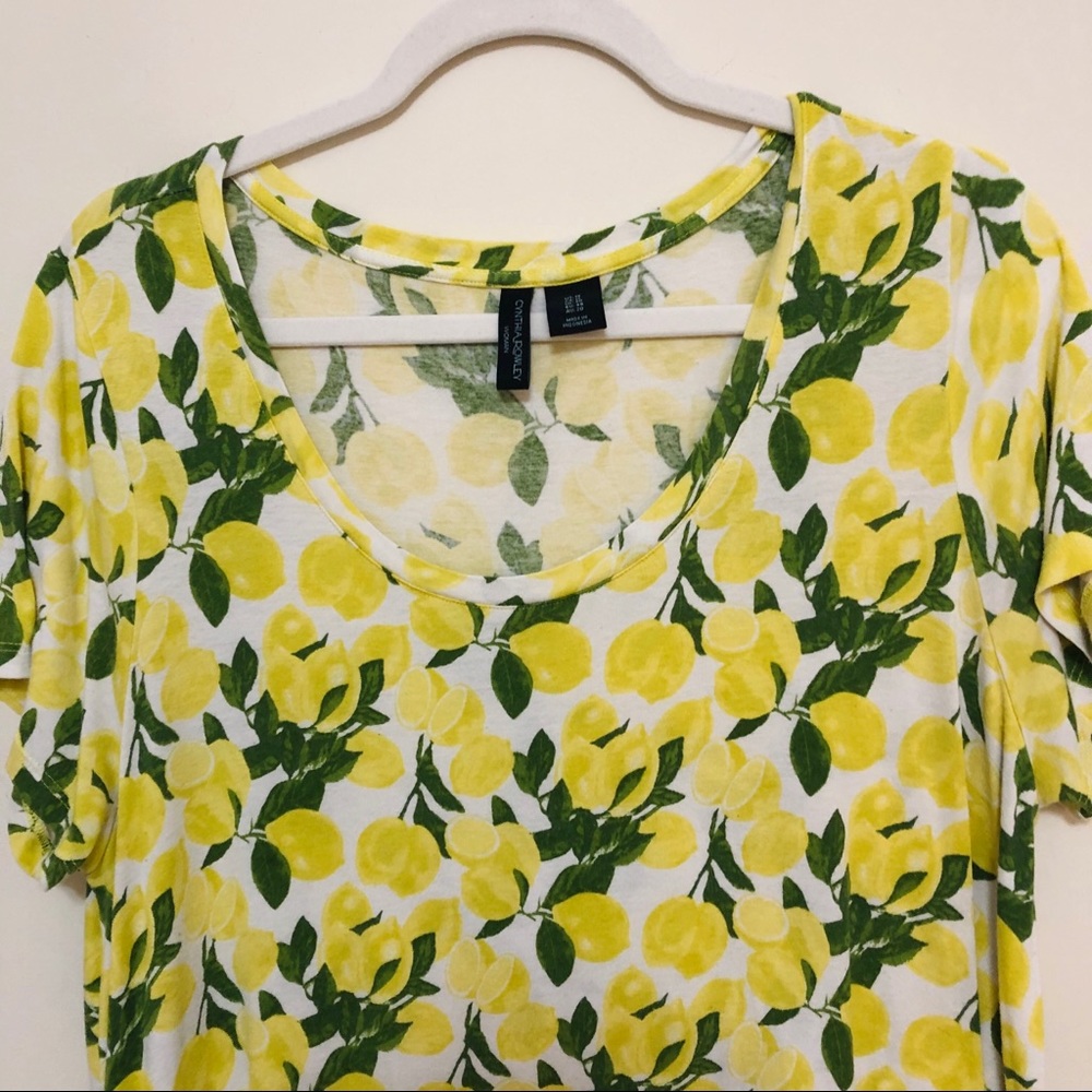 Cynthia Rowley plus size lemon top